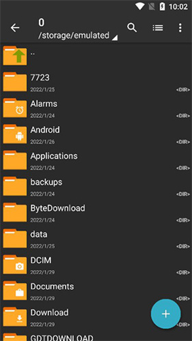 老外管理器ZArchiver蓝色