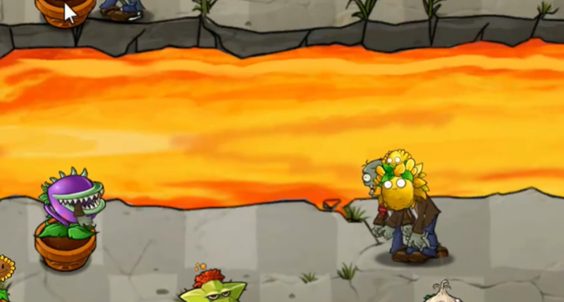 植物大战僵尸融合版新地图火山怎么玩