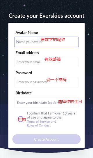 永远的天空虚拟装扮国际服