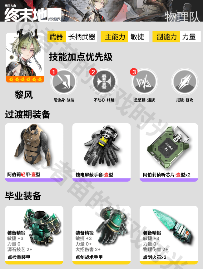 明日方舟终末地物理队怎么搭配 物理队搭配攻略