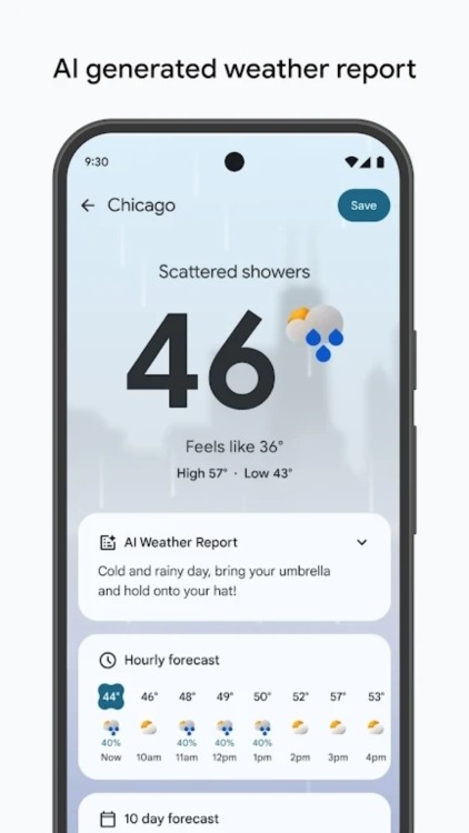 谷歌天气预报截图2