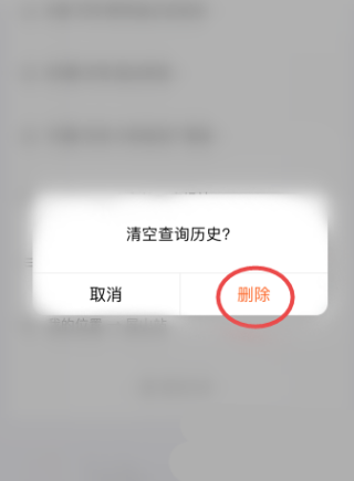 掌上公交历史查询记录怎么删除