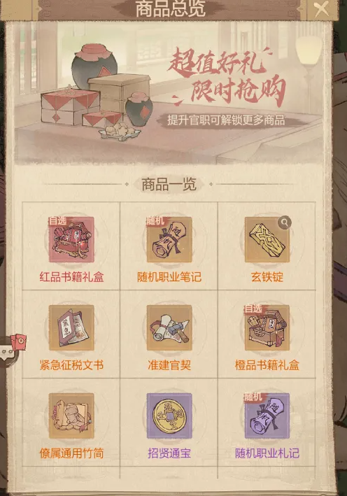 这城有良田外域商人商品买什么 外域商人商品购买优先级