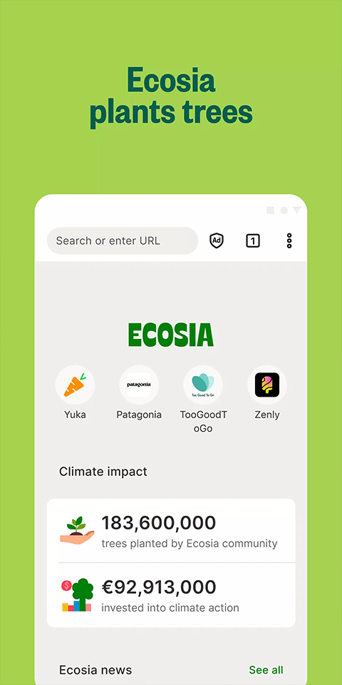 Ecosia浏览器截图2