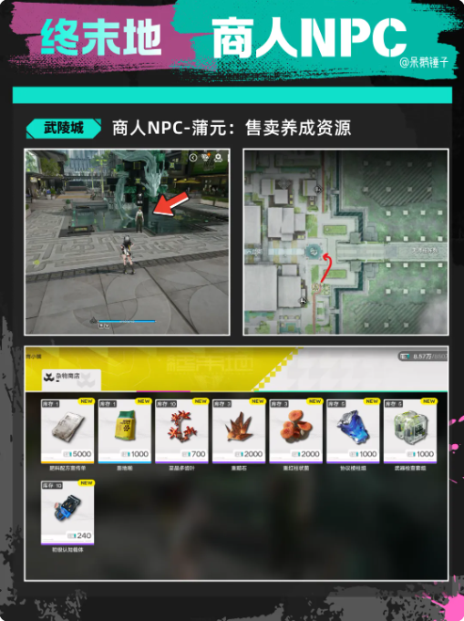 明日方舟终末地商人位置在哪里 终末地商人位置一览