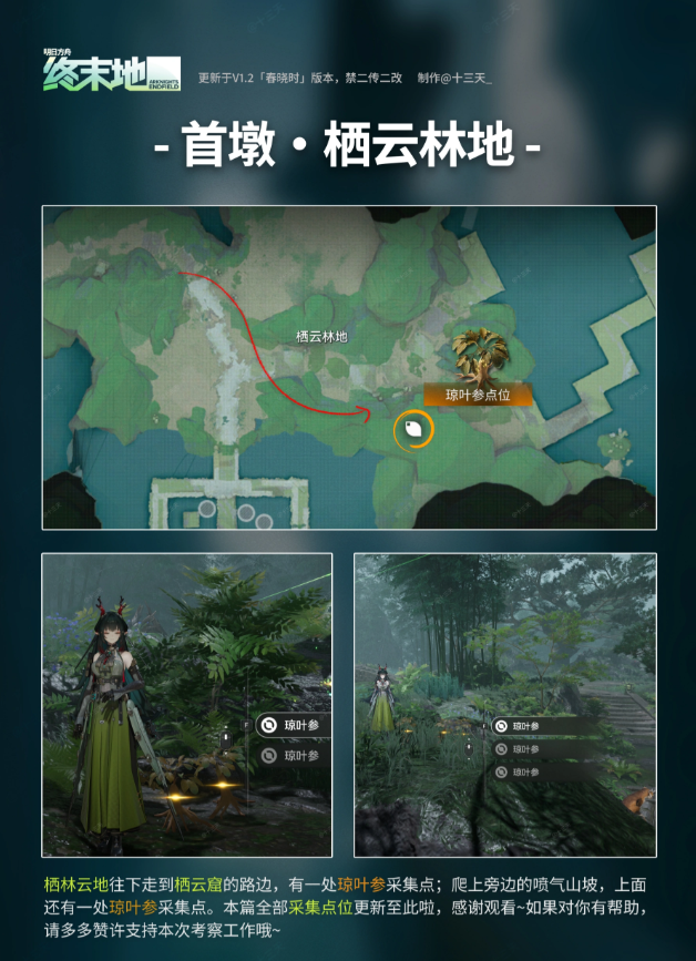 明日方舟终末地武陵琼叶参点位在哪 武陵琼叶参采集点一览