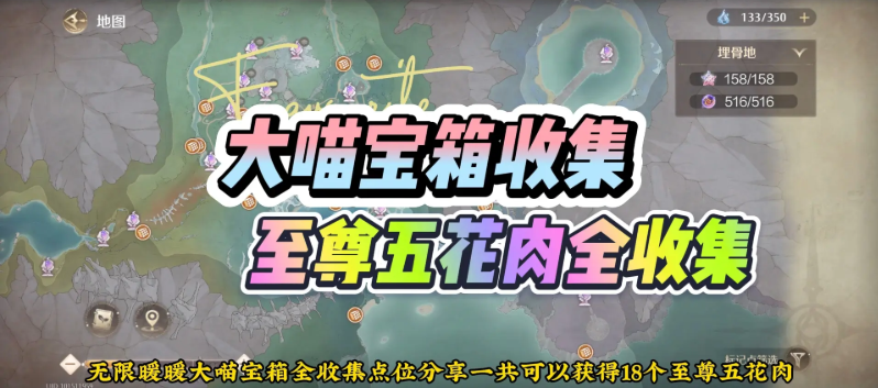无限暖暖至尊五花肉大喵宝箱点位大全