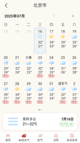 雨日天气