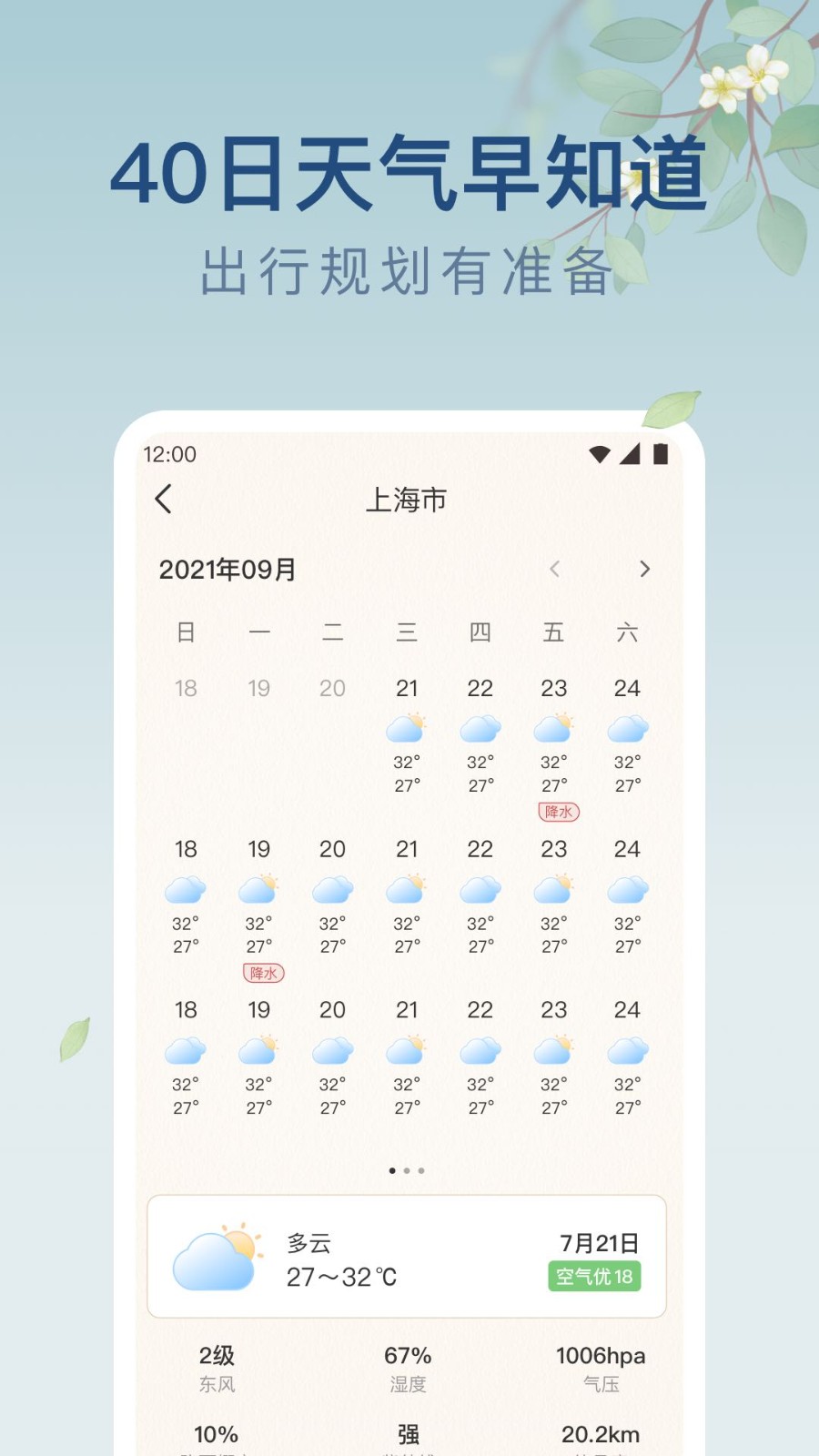 雨日天气截图1