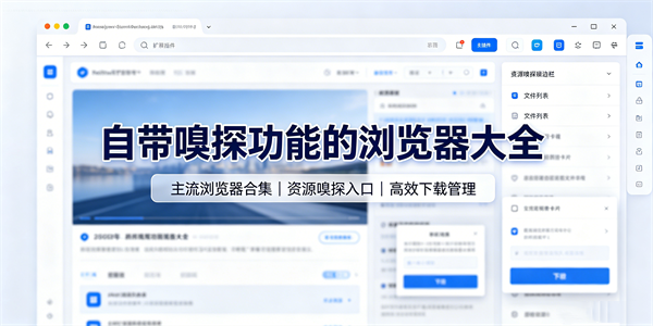 自带嗅探功能的浏览器大全