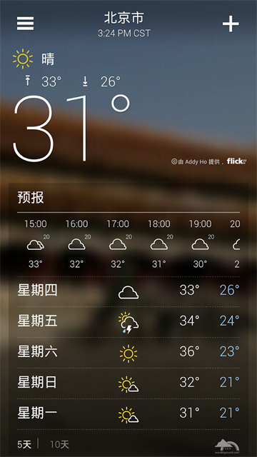 雅虎天气中文版截图2