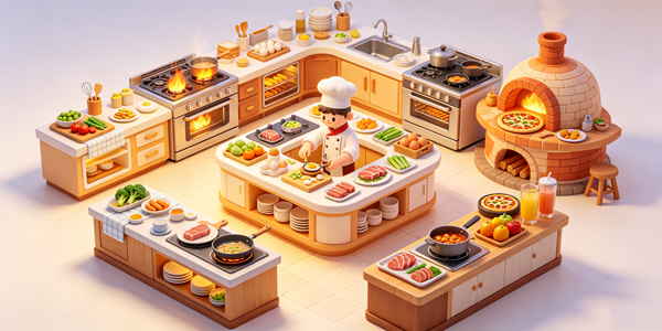 自由烹饪的3d厨房游戏大全