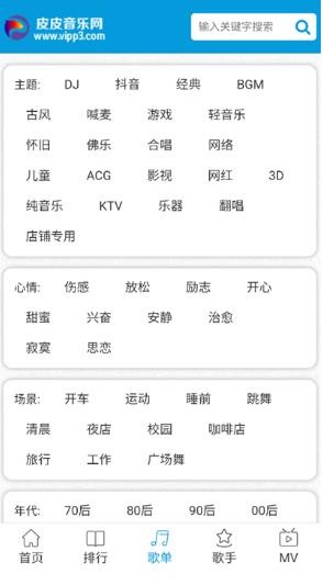 皮皮音乐网车机版