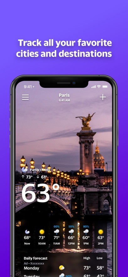 雅虎天气最新版截图1